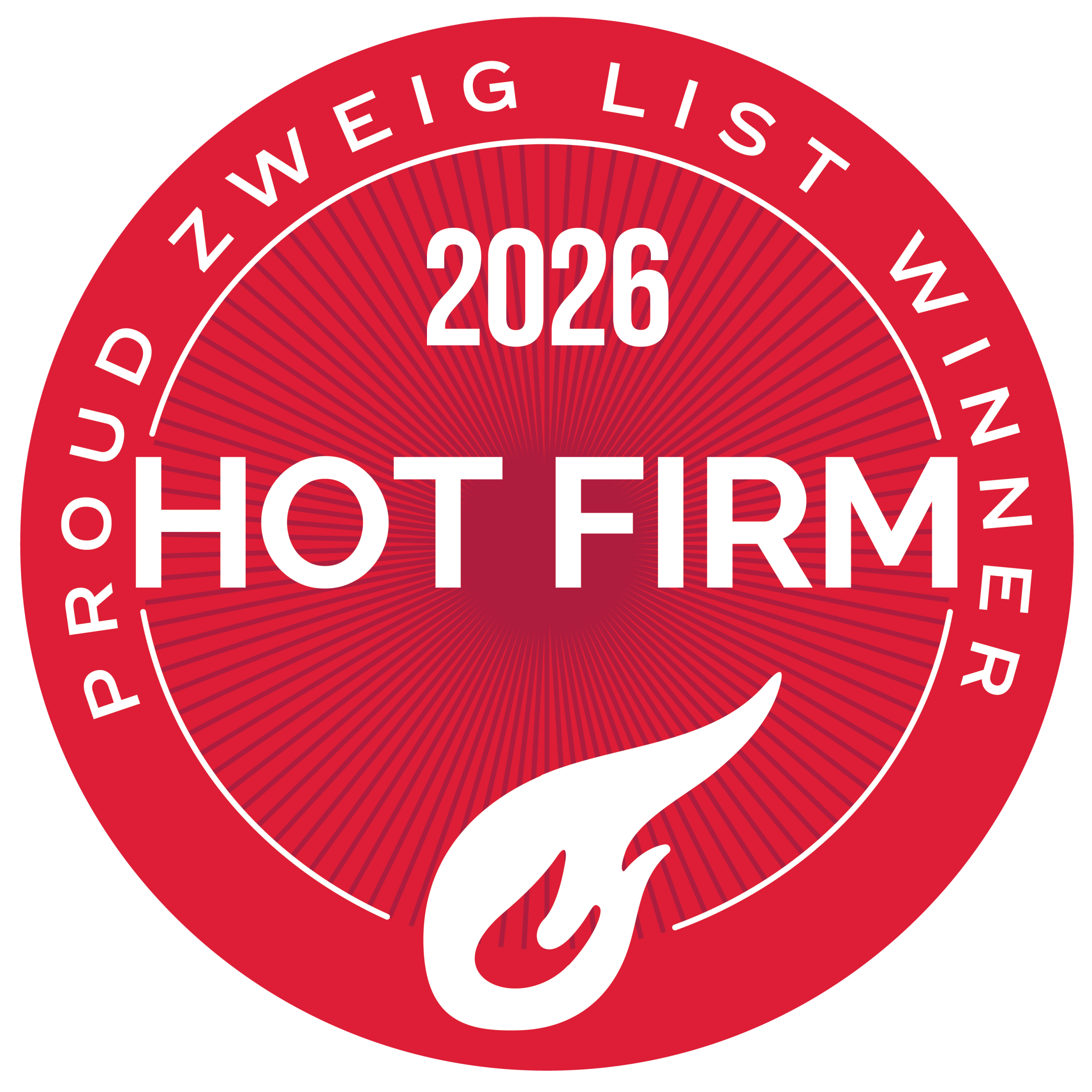 Zweig Group 2026 Hot Firm List award badge